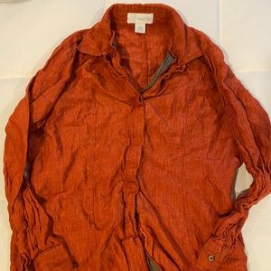 Red/Orange long sleeve blouse